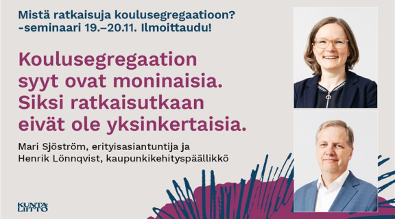 Koulusegregaation syyt ovat moninaisia. Siksi ratkaisutkaan eivät ole yksinkertaisia.