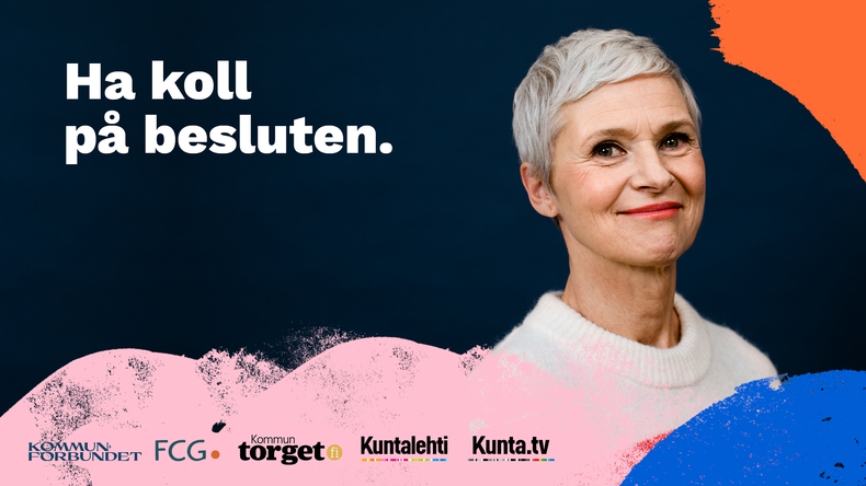 Kvinna och texten Ha kolla på besluten