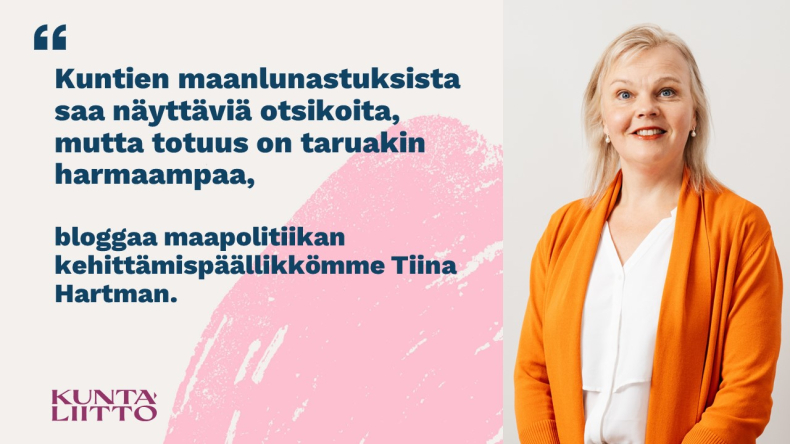 Naisoletettu kuvan oikeassa reunassa ja tekstiä vaalenapunaisella taustalla.