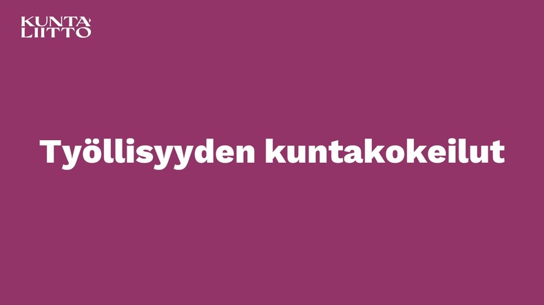 kuntakokeilut